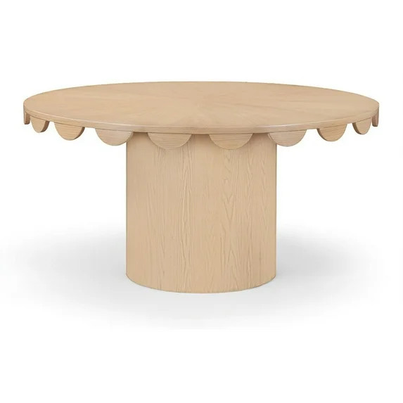 Meridian Furniture Dahlia 60" Natural Oak Veneer Dining Table | Walmart (US)