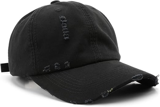 Vintage Washed Distressed Baseball Cap Unconstructed Soft Dad Hats Adjustable Trendy Trucker Hat ... | Amazon (US)