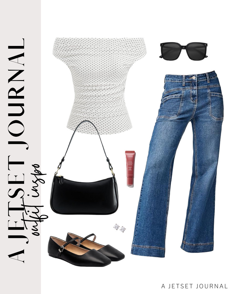Check out this boatneck fitted top from CIDER. It’s an effortless piece that pairs perfectly with light-wash wide-leg jeans. It’s a classy combination to pair with Mary Jane ballet flats. Pop in these stud earrings to complete the look.


#LTKSeasonal #LTKSaleAlert #LTKTravel 

 
