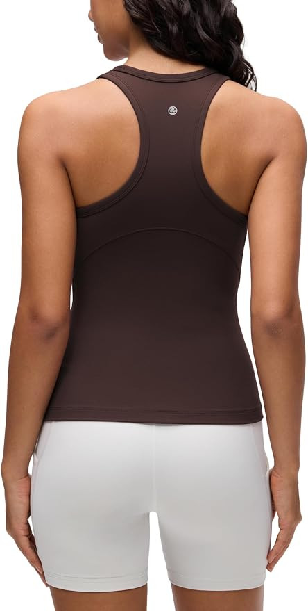 CRZ YOGA Butterluxe High Neck Tank Tops for Women - Yoga Workout Athletic Gym Camisole Racerback ... | Amazon (US)
