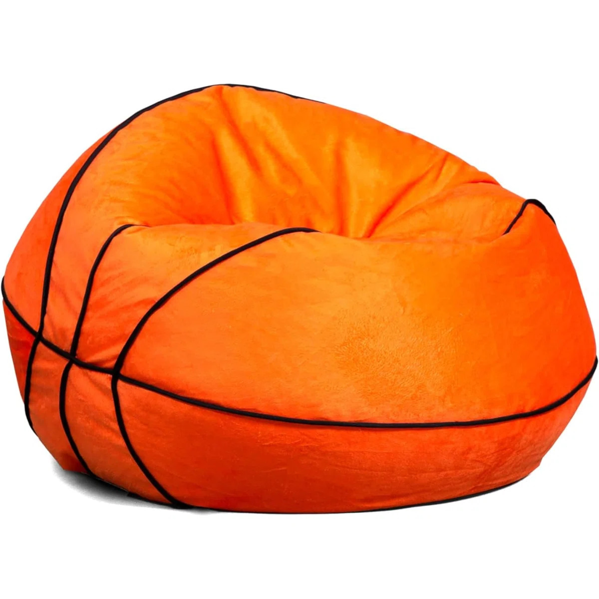 Sports Ball Bean Bag Chair, Basketball Plush, Soft Polyester, 2.5 Feet | Wayfair North America