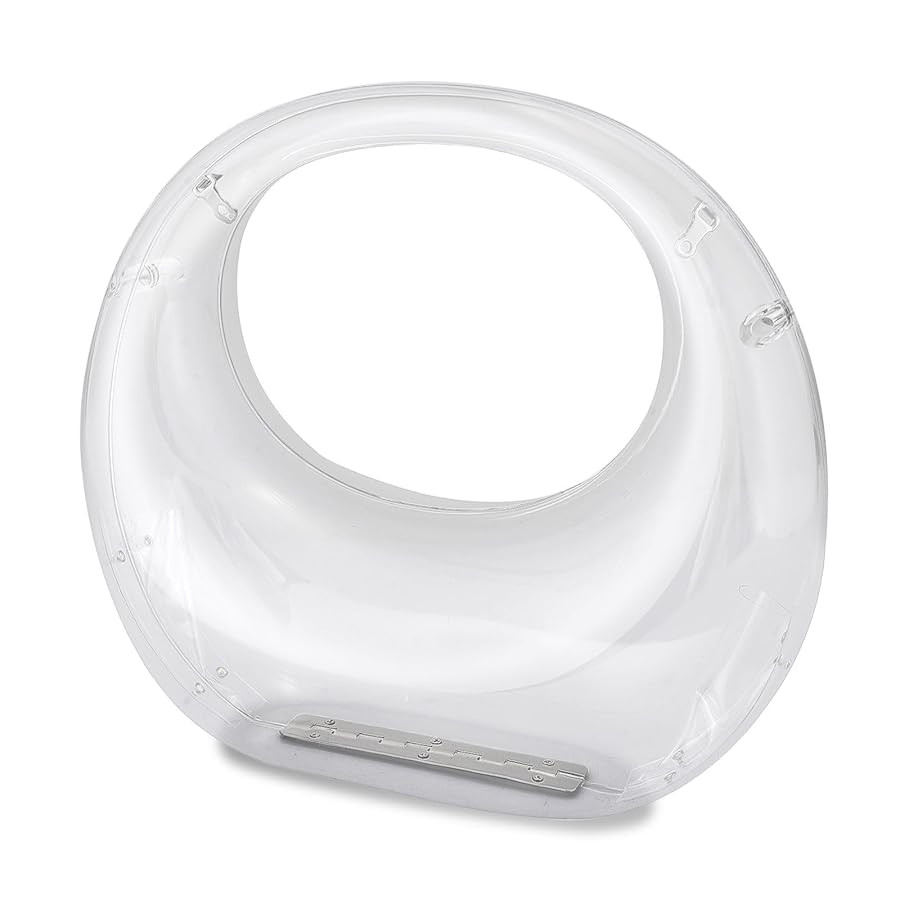 YYW Acrylic Evening Clutch Purse Moon Shape Unique Transparent Evening Handbag | Amazon (US)