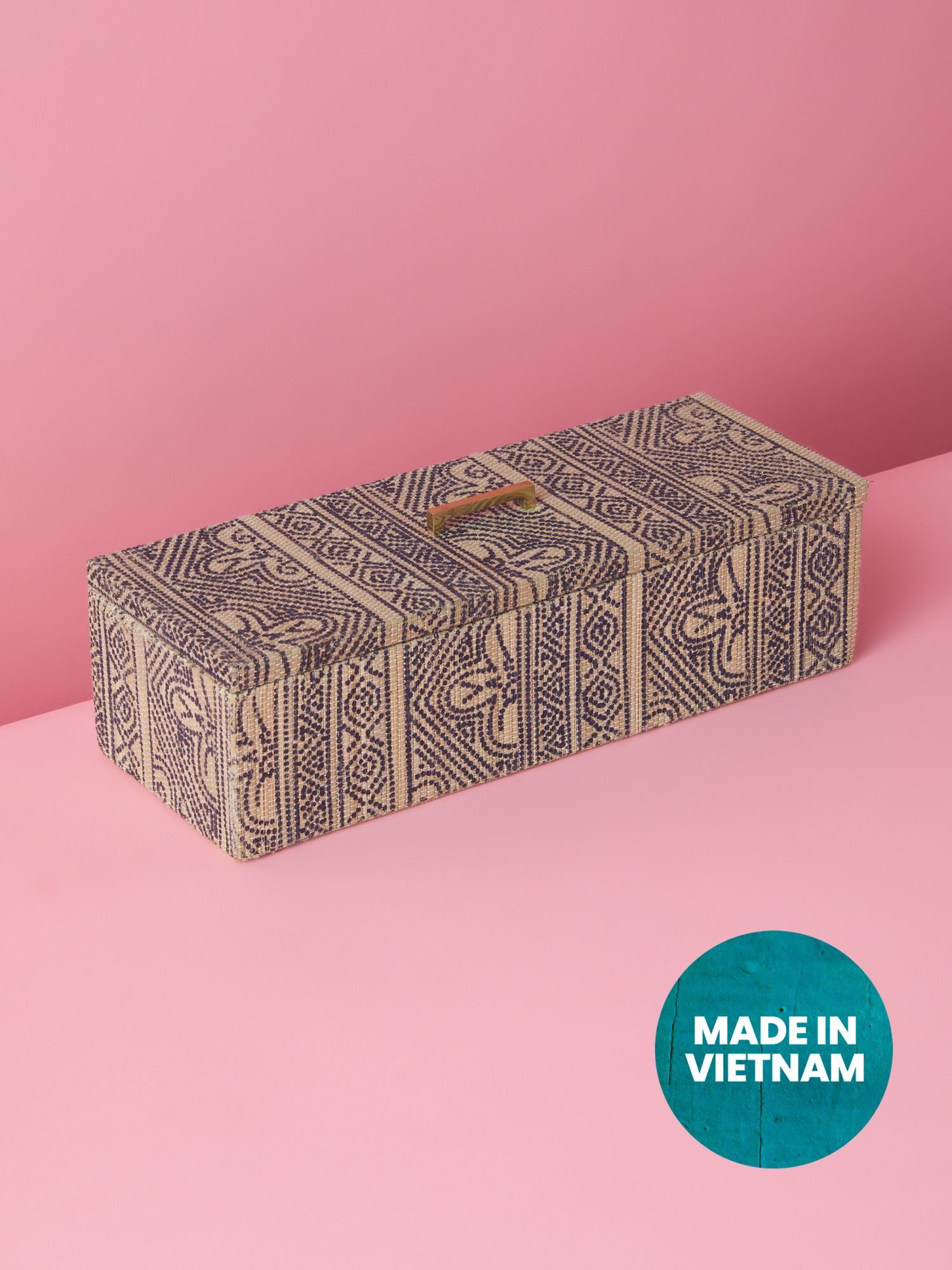 3x12 Decorative Box With Brass Handle | Exploratory | HomeGoods | HomeGoods