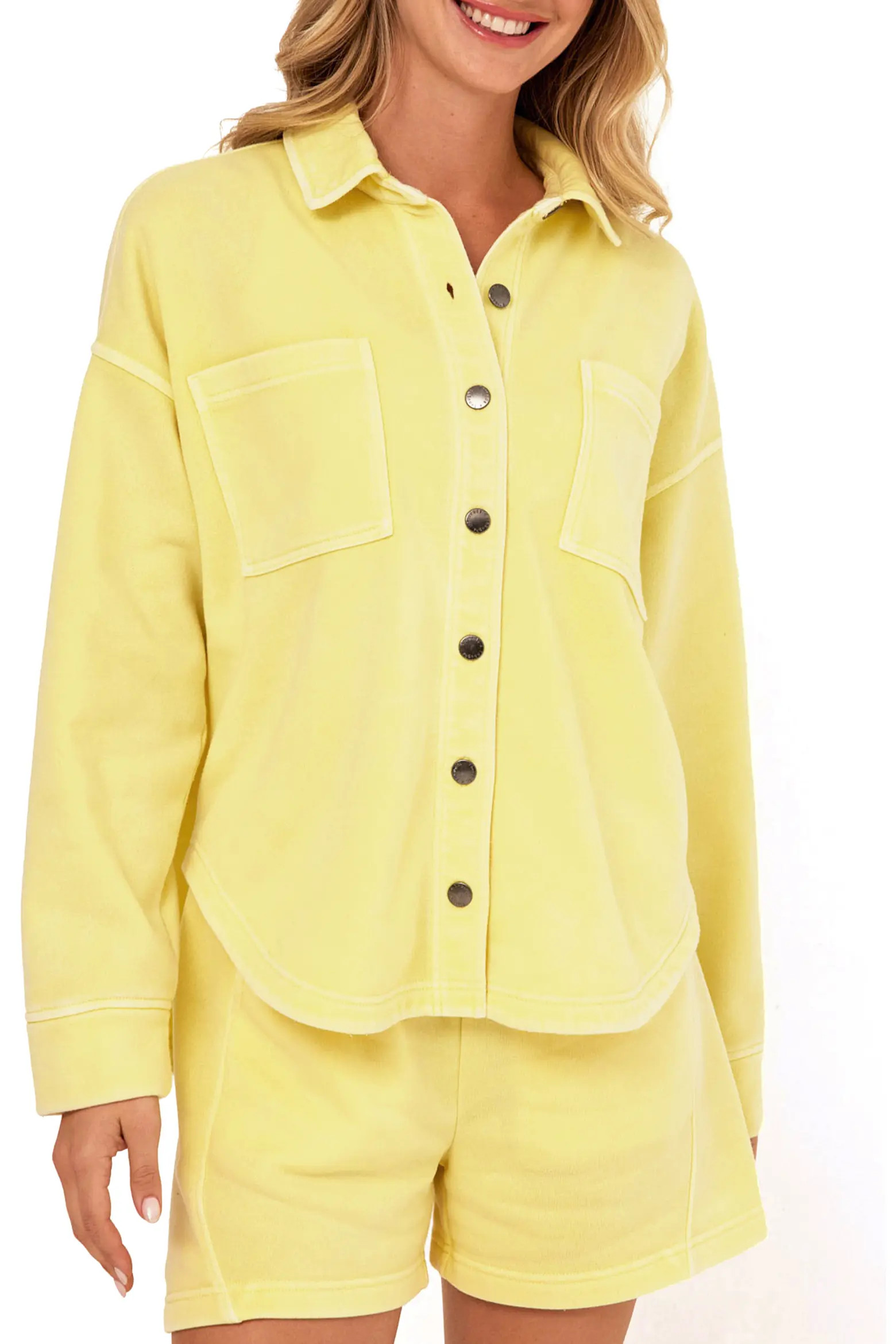 Threads 4 Thought Blaire Mineral Wash Fleece Shirt Jacket (Women) | Nordstrom | Nordstrom