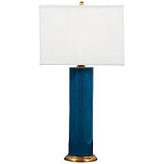 Melrose Coastal Modern Turquoise Blue Porcelain Table Lamp | www.lampsplus.com | LampsPlus.com