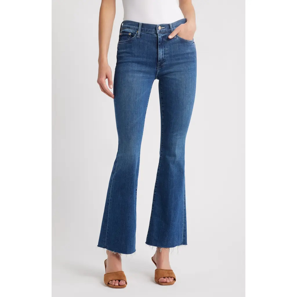 MOTHER The Weekend Fray Flare Leg Pants in Going The Extra Mile at Nordstrom, Size 23 | Nordstrom