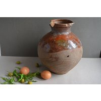 Very Old Antique Ancient Clay Vessel - Brown Pot Rustic Bowl Primitives Decor- Country Decor Housewares | Etsy (US)