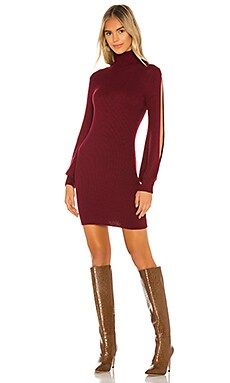 Tularosa Brisk Sweater Dress in Burgundy from Revolve.com | Revolve Clothing (Global)