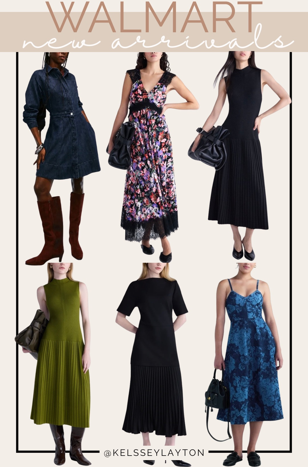 Walmart new arrival, fall midi dresses

#LTKootd