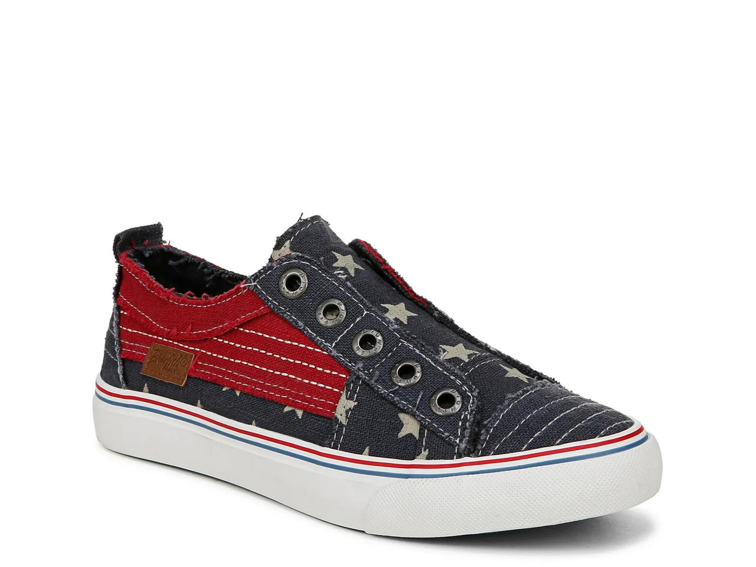 Blowfish Malibu Play SlipOn Sneaker | Women's | Navy/Red/White | Size 11 | Slip-Ons | DSW