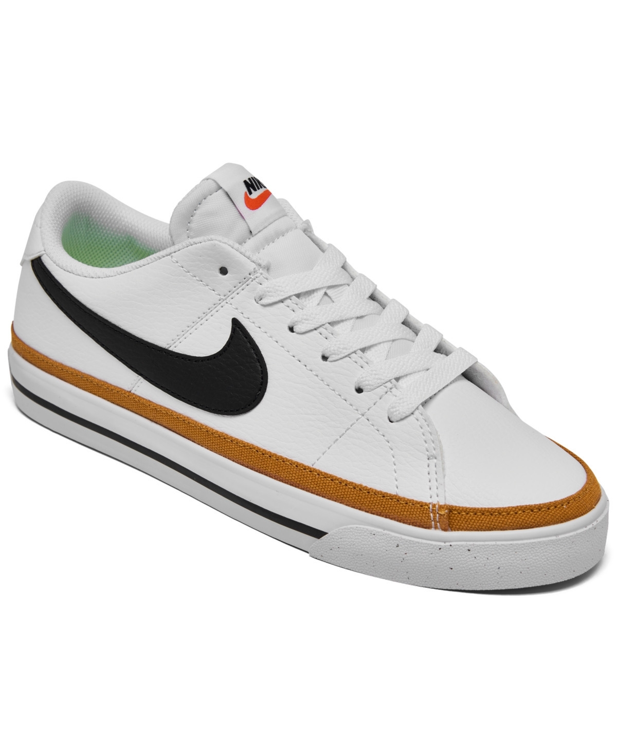 Nike Women's Court Legacy Next Nature Casual Sneakers from Finish Line - White, Black | Macy's
