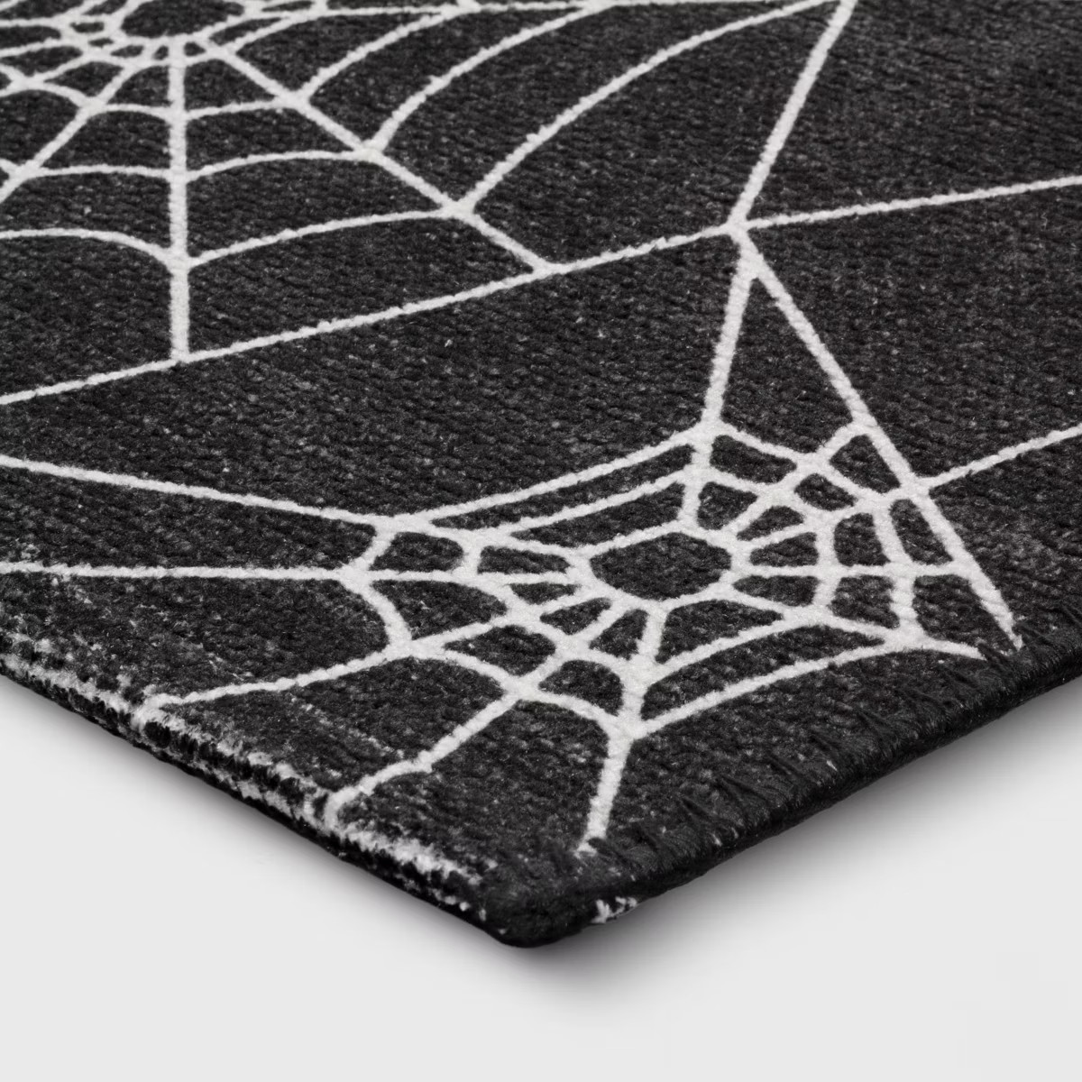 1'8"x2'10" Washable Spider Webs Scatter Woven Accent Rug Black - Hyde and EEK! Boutique™ | Target