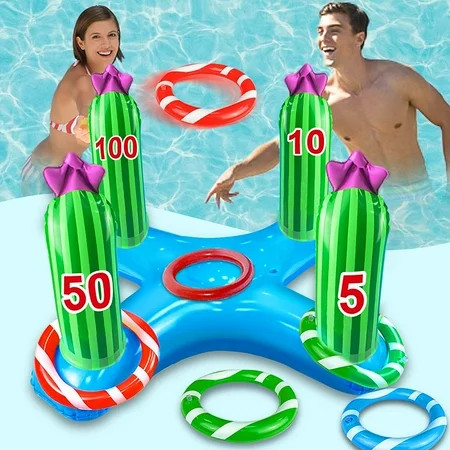 Dive Rings & Toys Inflatable Pool Ring Toss Pool Game Toys Floating | Walmart (US)