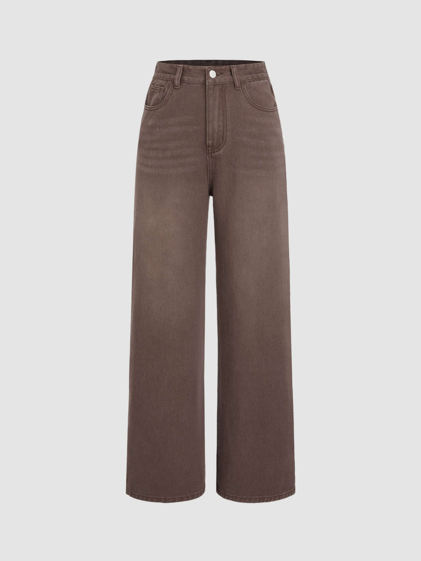 Honey Denim Mid Rise Solid Straight Leg Jeans | Cider