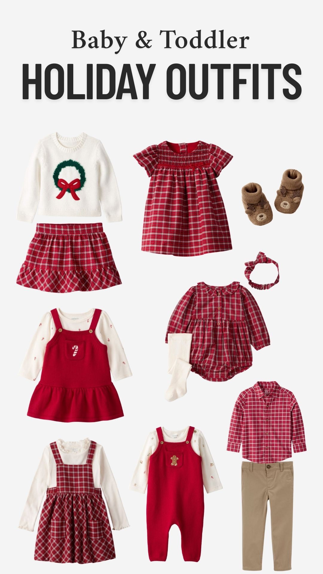 Cute red baby and toddler Christmas outfits! ♥️ 

#LTKHoliday #LTKKids #LTKBaby