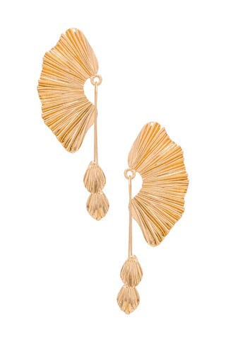 Amber Sceats x REVOLVE Fan Drop Earrings in Gold from Revolve.com | Revolve Clothing (Global)