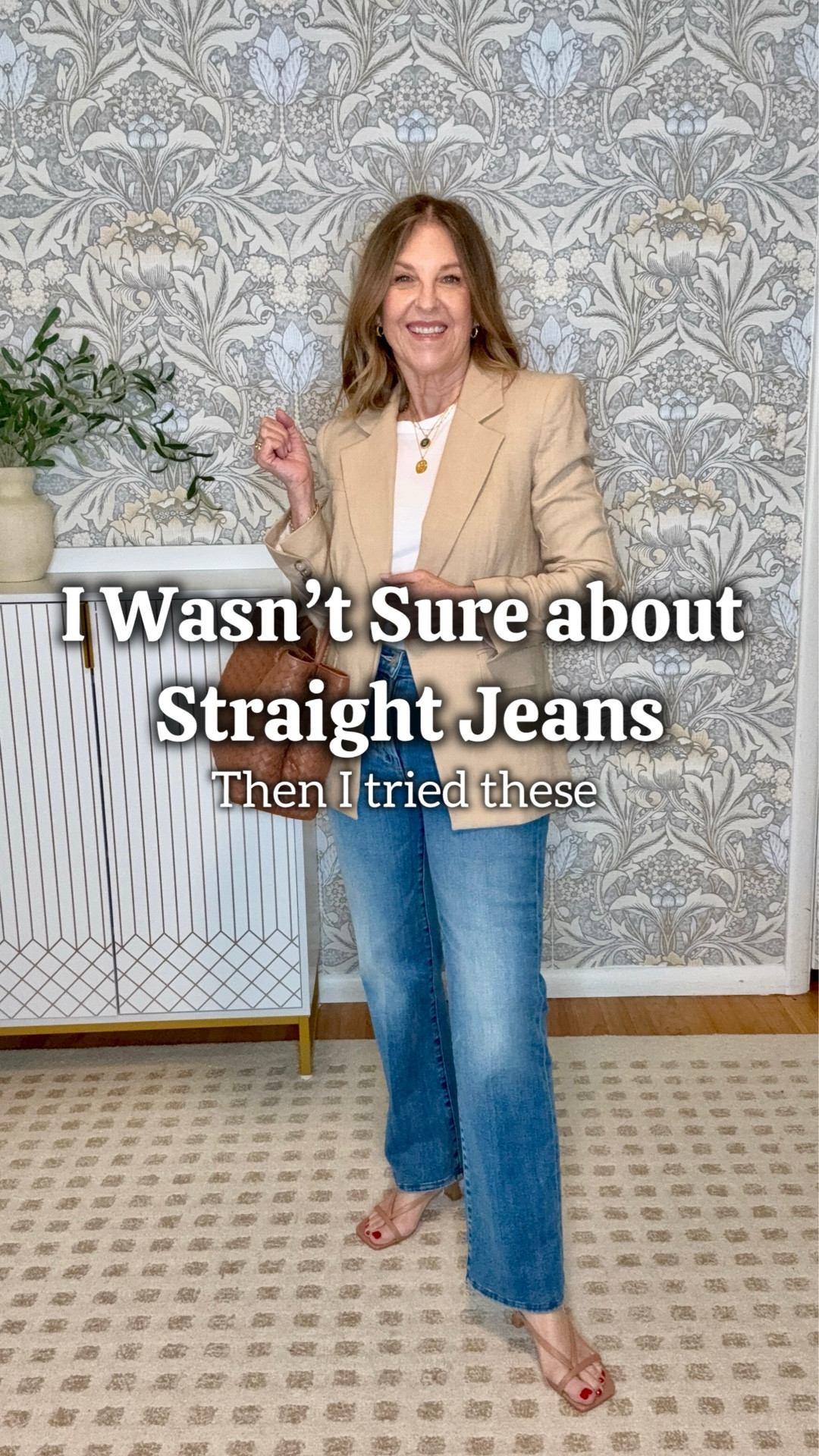 Straight jeans that you will want to wear often! Petite sizes, too. 

If between sizes, size down. I'm wearing a regular 25. I hemmed it a few inches. 

#LTKPetite #LTKootd #LTKOver40