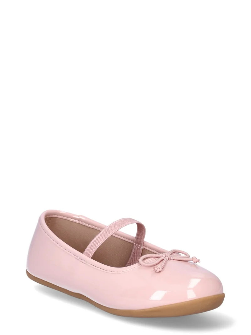 Wonder Nation Toddler Girls Bow Ballet Flat Shoes | Walmart (US)