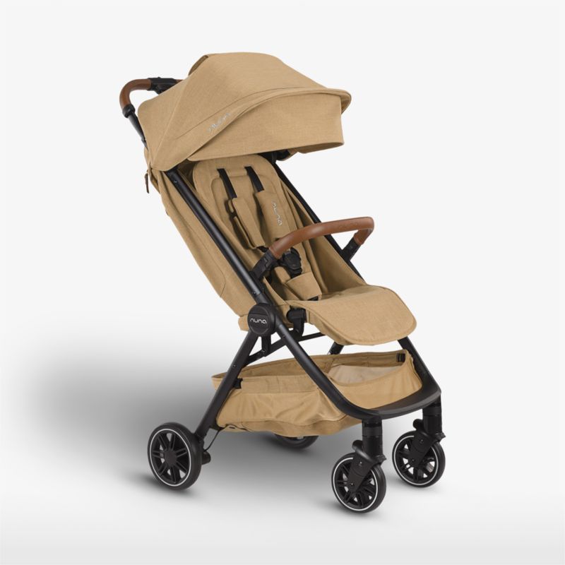Nuna trvl Brown Compact Lightweight Travel Baby Stroller + Reviews | Crate & Kids | Crate & Barrel