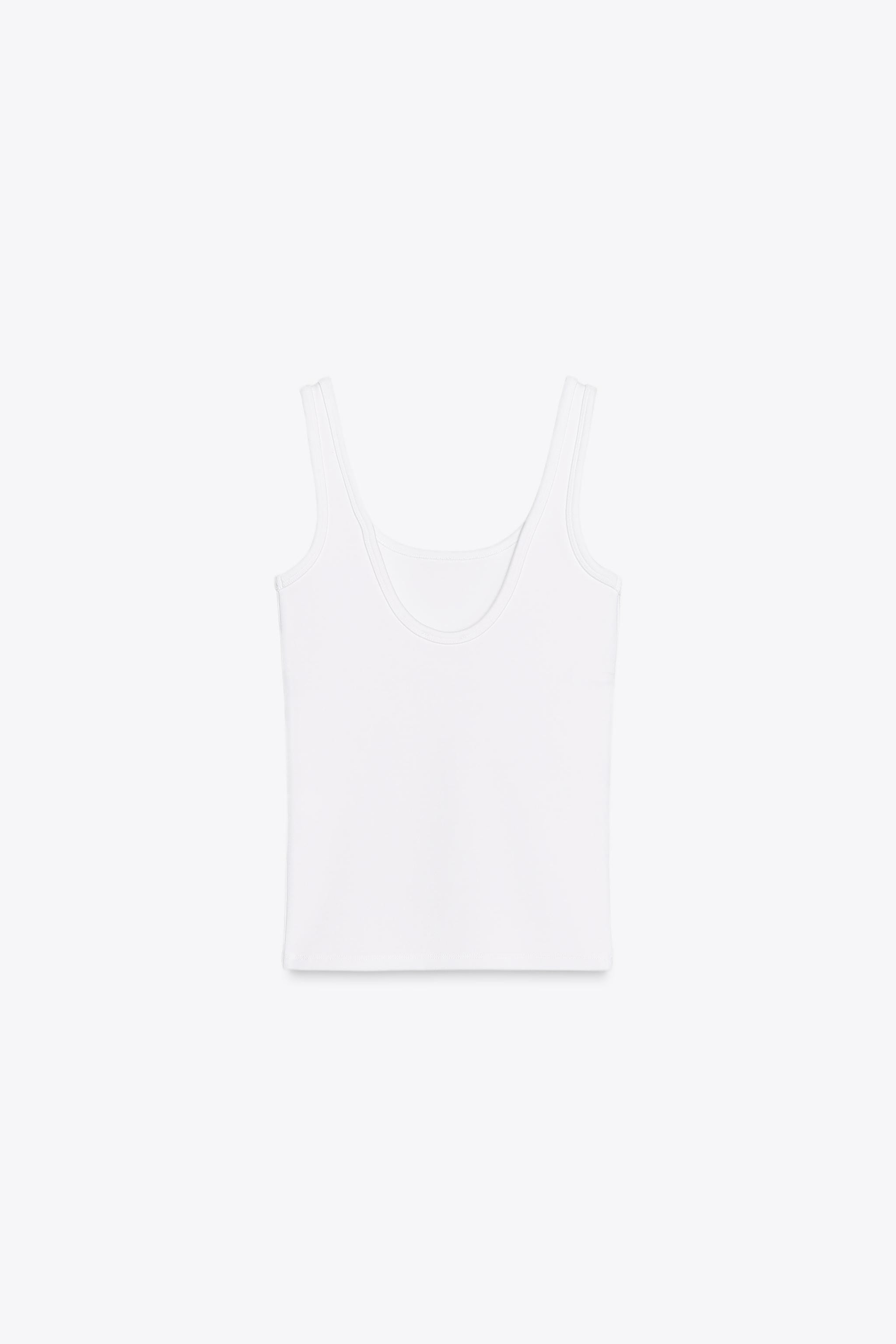 RIB T-SHIRT White Mauve | Zara US
