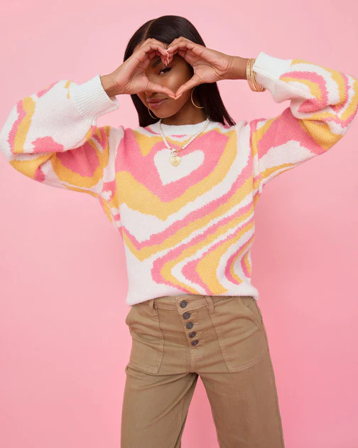 Lost In Love Balloon Sleeve Sweater | VICI
