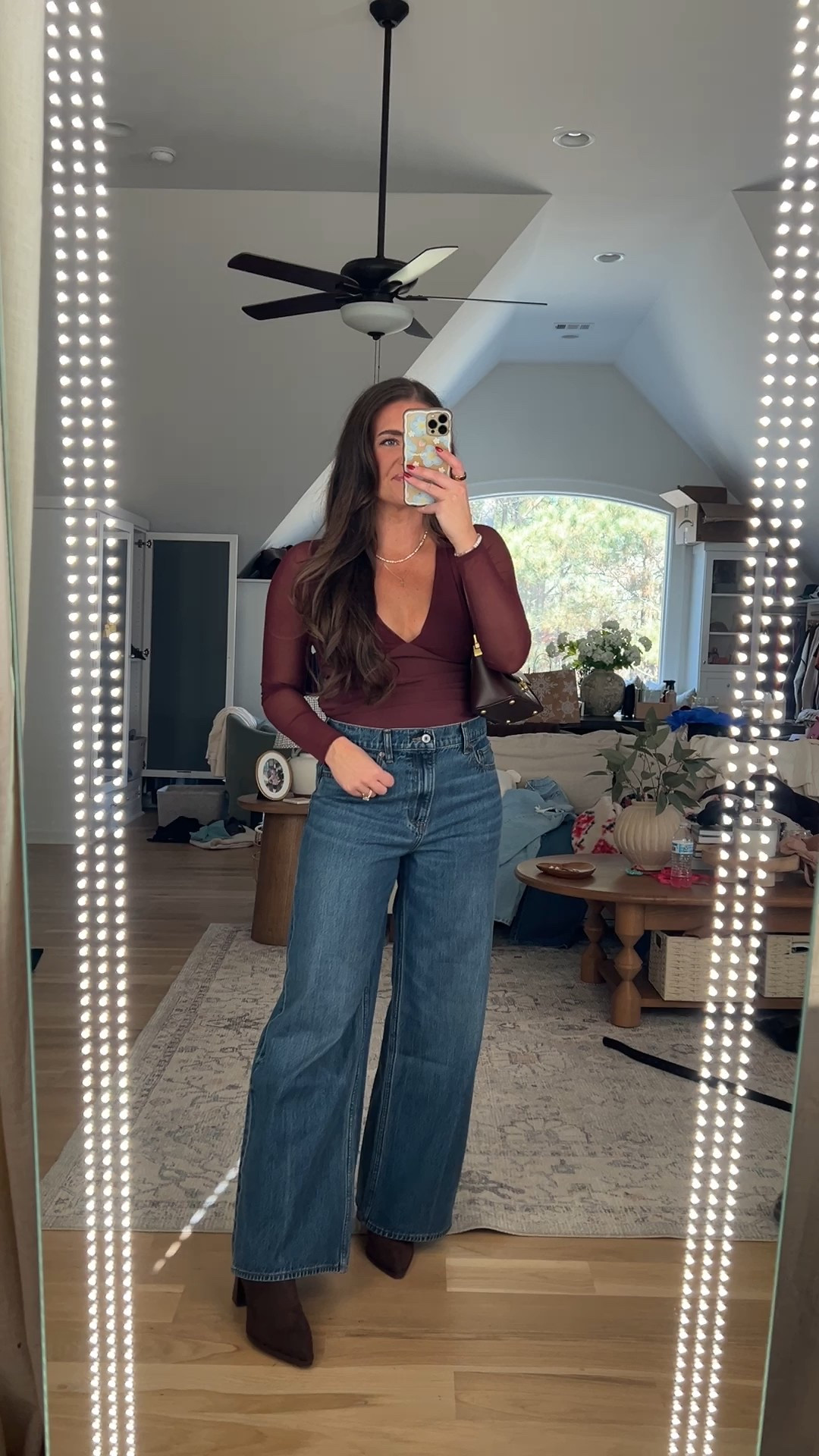 ⭐️ 40% off everything & extra 15% off with code AFMORGAN 🤩⭐️
I’m a true size 8/M & 5’5. My waist 29”, hips 40”, & bust 36.5” 

Sizing info:

•starting Jeans (my fave style ever!) TTS - 29 reg
• wide leg jeans TTS - 29 reg 
•tees & sweaters all TTS - M
•skorts TTS - M
•sweatshirt size L
•sweatpants & lounge pants TTS - M •Sherpa puffer & brown dress coat TTS - M 

Abercrombie haul! 😍🫶🏼 ordered some new jeans, tops (that gold shimmer tho!!!), & outfits for winter/the holidays ✨ & OMG! if you’ve never tried their jeans they’re truly top tier 🤌🏼⭐️ almost entire site is 40% off 🤩👏🏼 AND code AFMORGAN stacks for extra 15% off!!! ⭐️ this haul is SO GOOD OMG!!!! New built in bra tops that are STUNNING & my fave jeans in a new wash + a new wide leg style!!!! I love!!! & The sweats + sweatshirts + lounge fits thoooo 🙌🏼 primo comfort!!! NEXT level softness & comfort! 💯 What’s your fave from this Abercrombie haul?! 👇🏼 🔗 Comment SHOP for the exact links for everything in this haul! 🔗 & Linking everything for y’all w sizing info on my LTK linked in my Instagram bio! 😘 

Direct URL: 

@shop.LTK @abercrombie 

*Offer valid online only 12/9/2025-12/24/2025 in US/CA. Exclusions apply as indicated. Online price reflects discount. *Use code AFMORGAN to get an additional 15% off almost everything in stores and online at checkout from 12/12/2025-12/15/2025 in US/CA. Exclusions apply. See details online. Exclusions: Clearance, Vol. 28 Collection, Pride Collection, PGA, NFL, NHL, NBA, MLS, MLB and NCAA Licensing, Golf Licensing, Cashmere, Leather, Suede, Down, Sunglasses, All Multipacks, and Watches

#LTKSaleAlert #LTKSeasonal #LTKHoliday