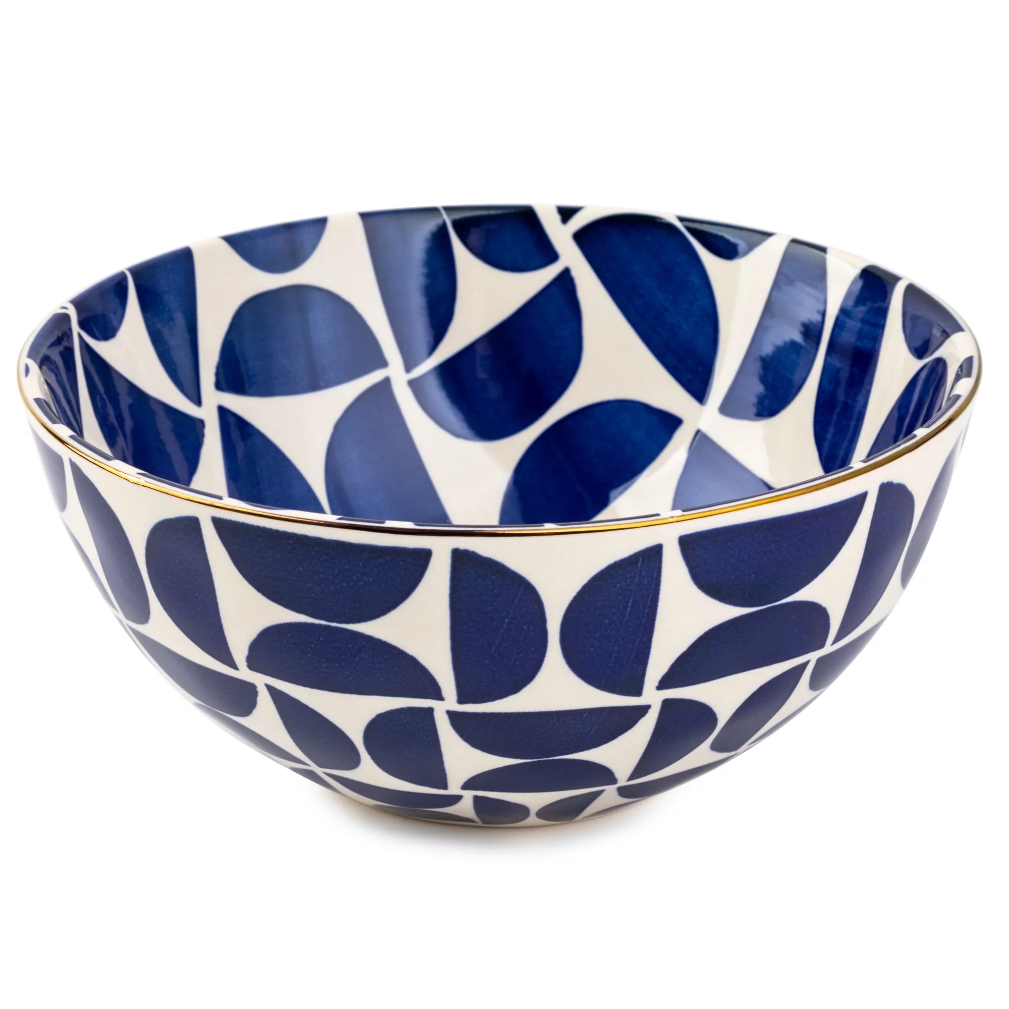 Thyme & Table Blue Retro Stoneware Large Round Bowl | Walmart (US)