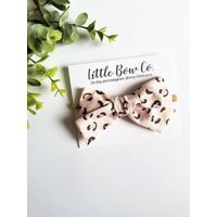 Neutral Leopard Bow Headband, Cheetah Baby Girl Bow, Newborn Toddler Clip, Shower Gift, School Hair  | Etsy (US)