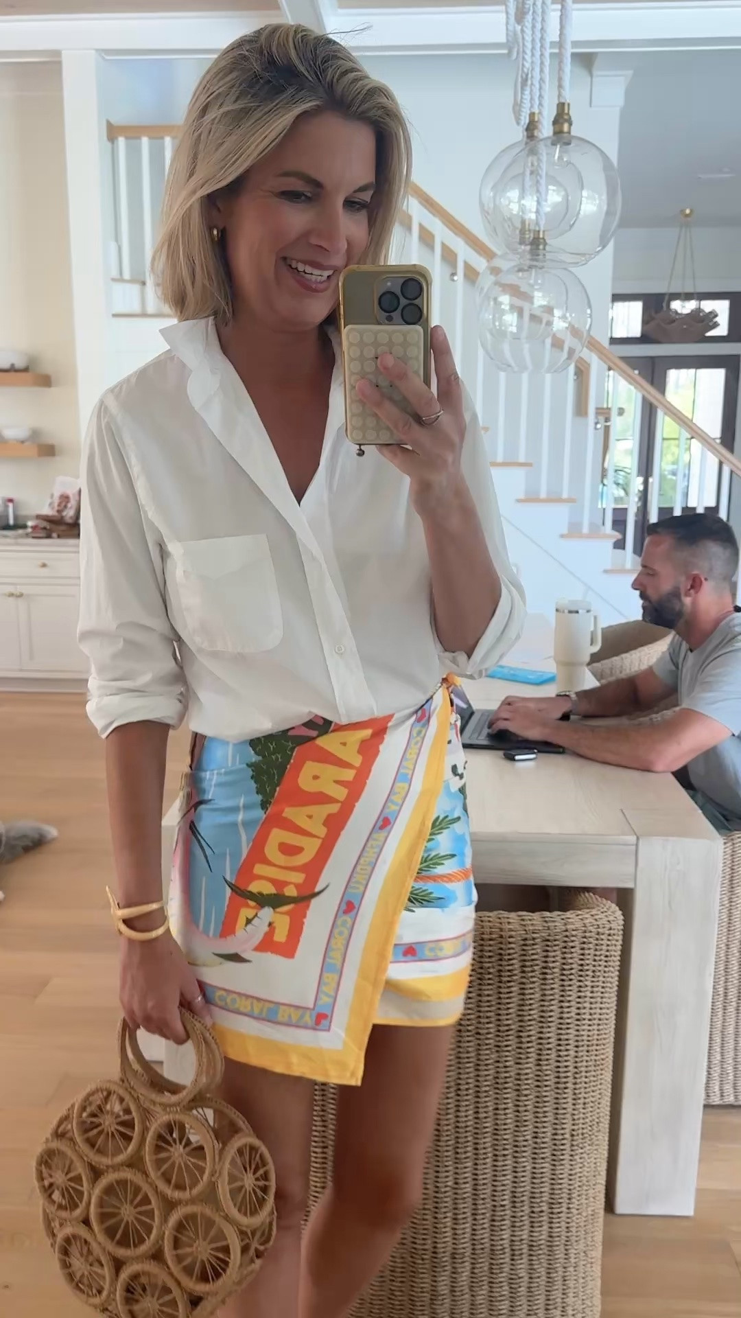 Made a wrap skirt. Beach vacation outfit. Small top. Sandals true to size.

#LTKgrwm #LTKTravel #LTKootd