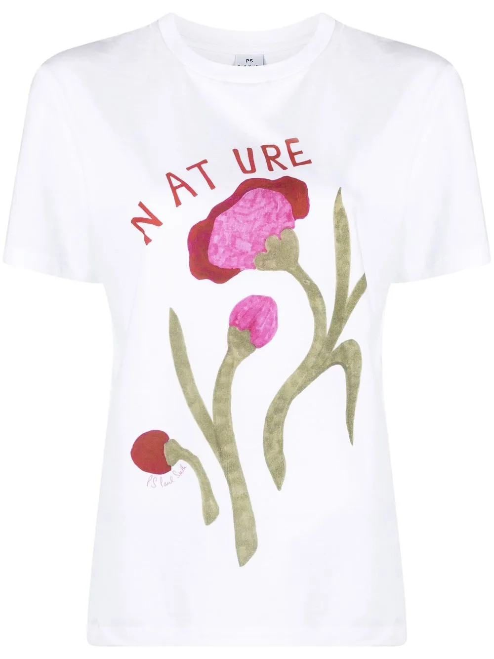PS Paul Smith Organic Cotton graphic-print T-shirt - Farfetch | Farfetch Global