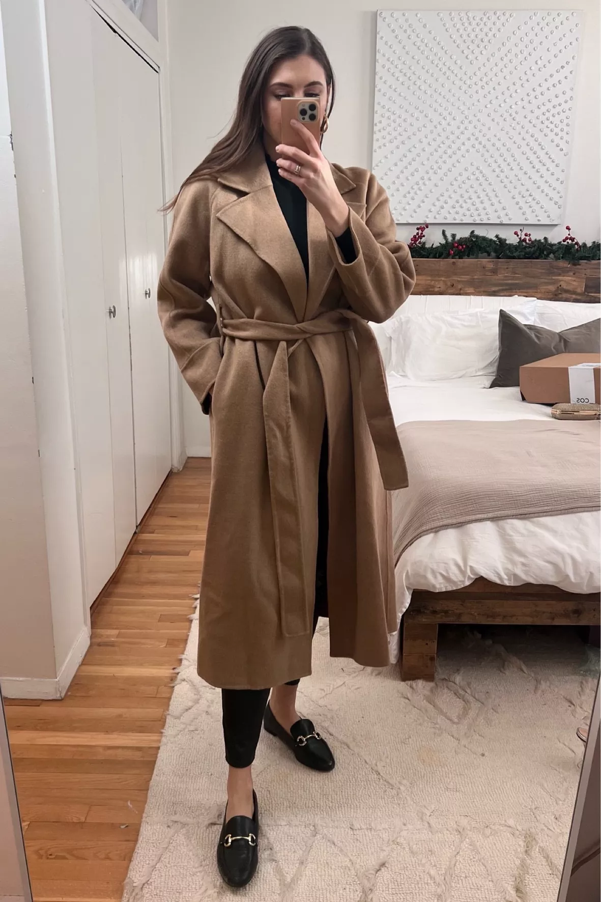Double faced wool coat