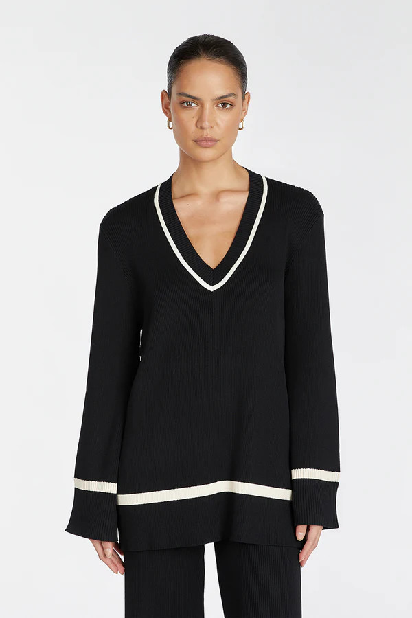 ELSIE BLACK KNIT JUMPER | DISSH