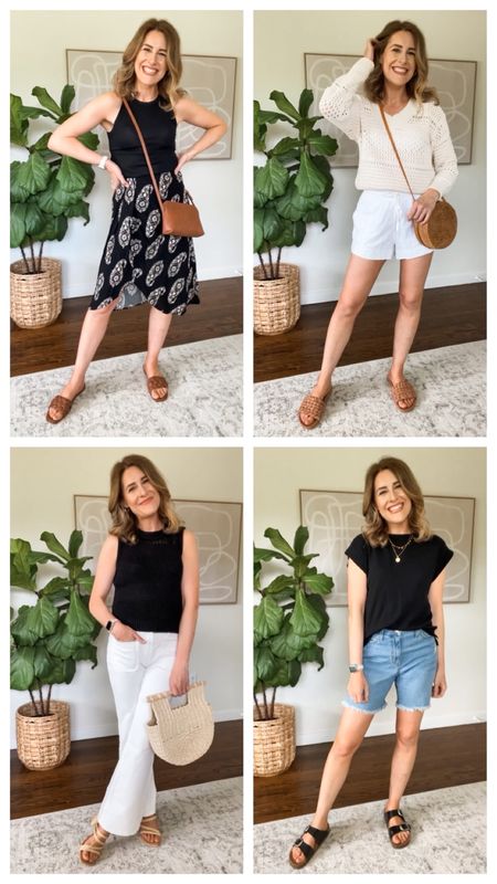 Target vacation outfit ideas spring summer // wearing my usual size small in each item except the wrap skirt is an XS and it fits well (they were out of the smalls). Jeans tts 6. #targettuesday #targethaul #targetstyle #targetfashion 

#LTKstyletip #LTKunder50 #LTKunder100