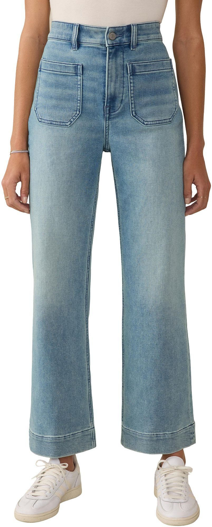 Faherty Women's Stretch Terry Patch Pocket Pants, Denim | DICK'S Sporting Goods
