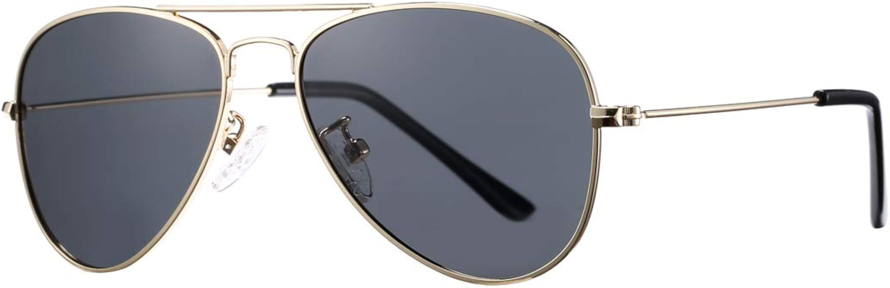 COASION Classic Polarized Small Aviator Sunglasses for Kids Baby Girls Boys Age 2-10 50MM | Amazon (US)