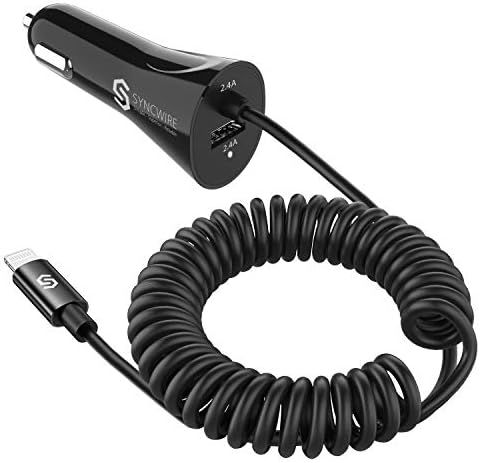 Amazon.com: Syncwire iPhone Car Charger - Upgrade [Apple MFI Certified] 4.8A/24W Car Charging Ada... | Amazon (US)