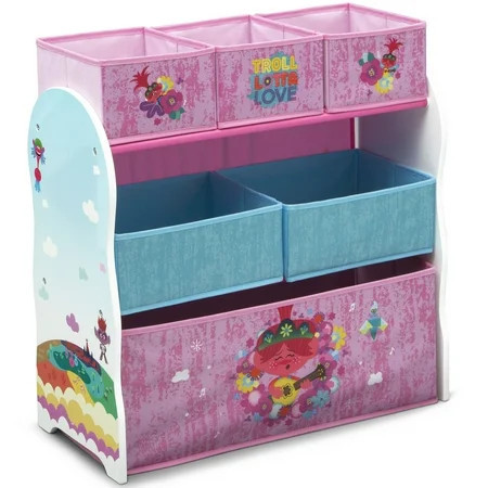 Trolls World Tour 6 Bin Design and Store Toy Organizer by Delta Children, Greenguard Gold Certified | Walmart (US)