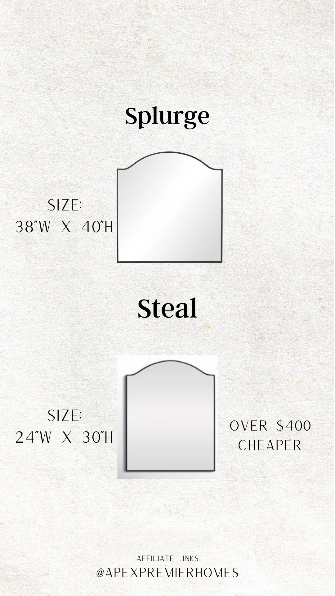 One of my favorite mirrors for an entry. Could also be used in a bathroom or on a dresser. Double check what size you need. 

Entry mirror | vanity mirror | bathroom mirror | bedroom mirror

#LTKHome