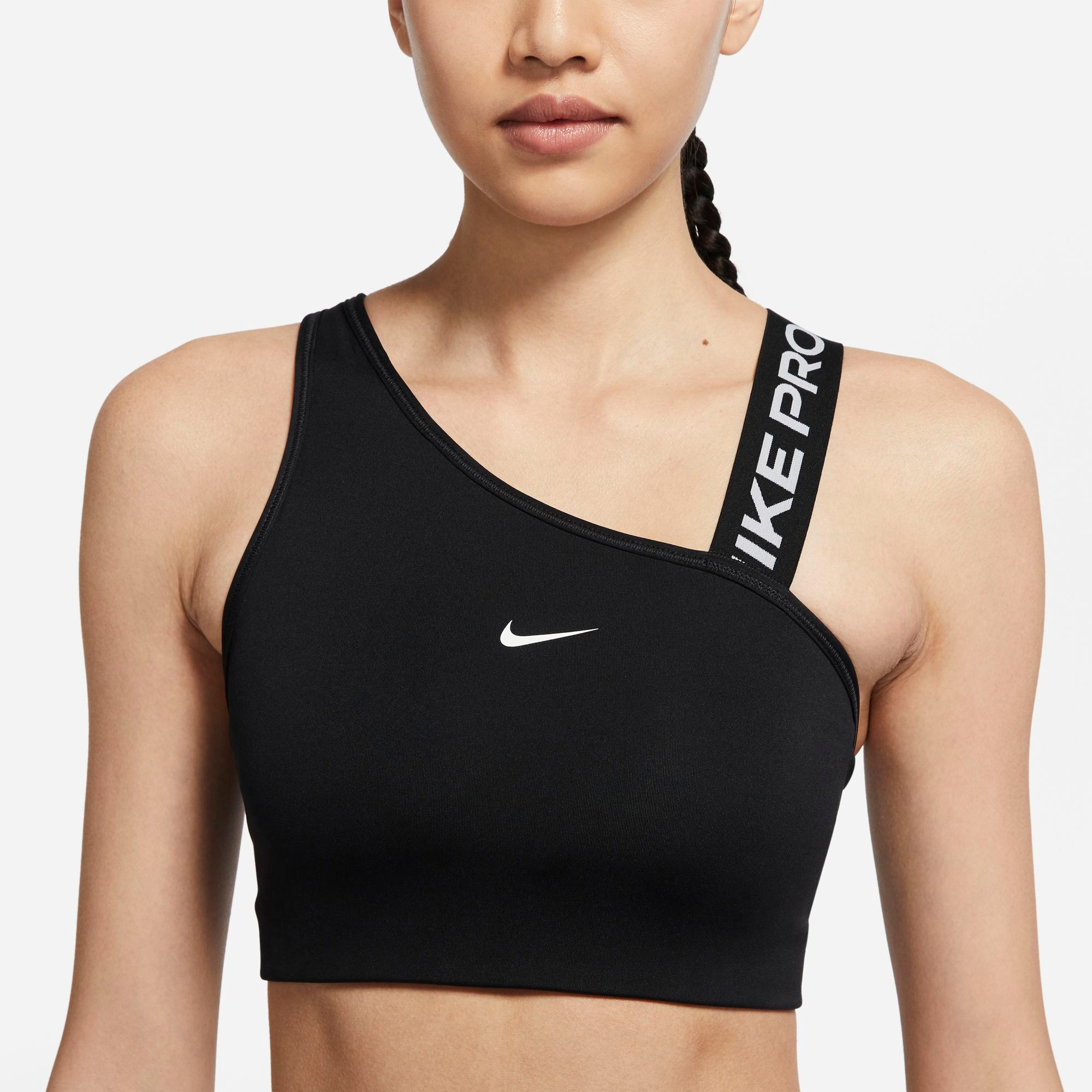 Nike Women's Pro Dri-FIT Swoosh Sports Bra, Large, Black | Dick's Sporting Goods