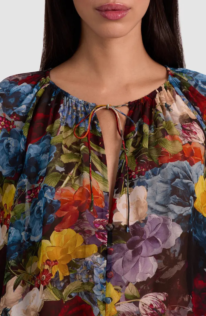 Alice + Olivia Josephine Floral Georgette Top | Nordstromrack | Nordstrom Rack