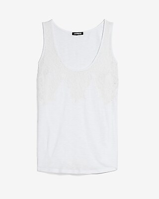 Lace Trim Tank | Express
