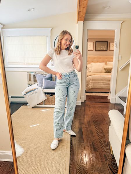 Still my favorite jeans from target this spring! These are the perfect pattern for spring and are so comfortable. I would recommend sizing up since the denim doesn’t have a lot of stretch. Paired with my favorite $10 target tee!

Jeans, target jeans, summer outfit, spring outfit, target finds 

#LTKStyleTip #LTKSeasonal #LTKFindsUnder50