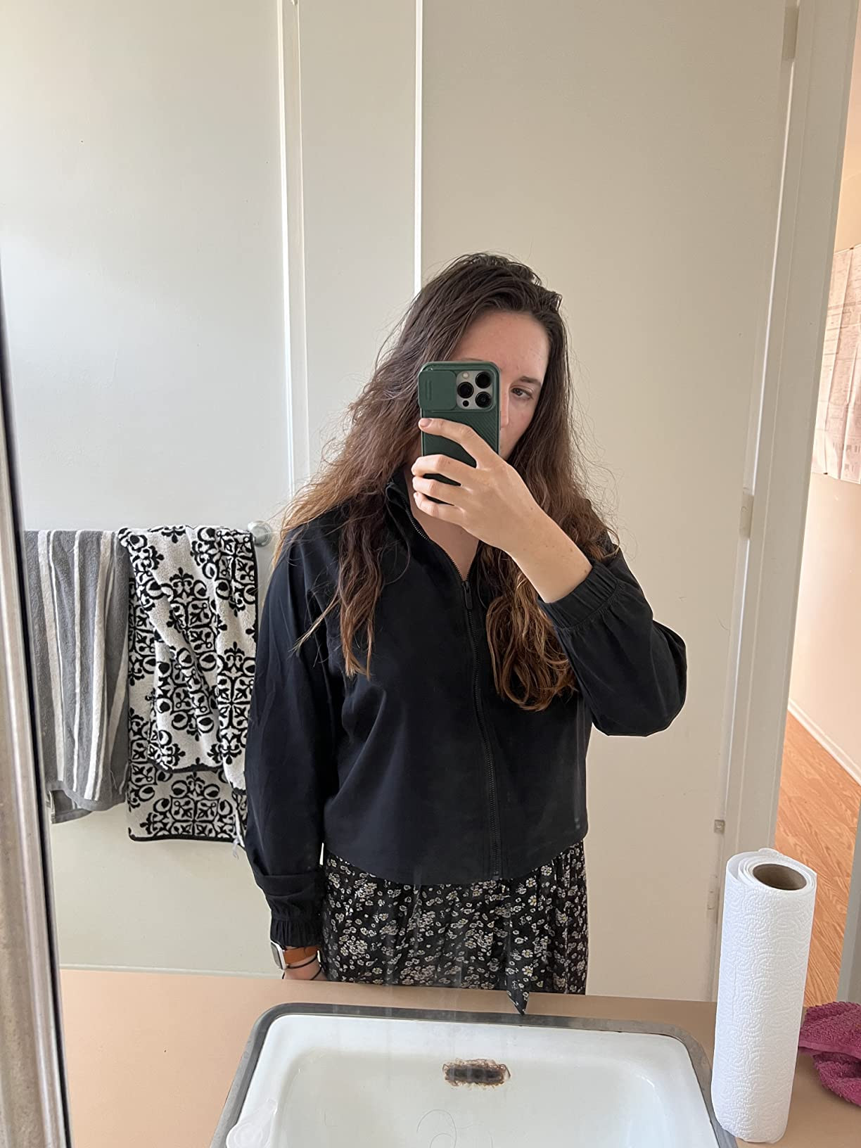 altiland Women's Athletic Running Yoga Gym Track Zip Up Cropped Jackets UPF 50+ Sun Protection Lo... | Amazon (US)