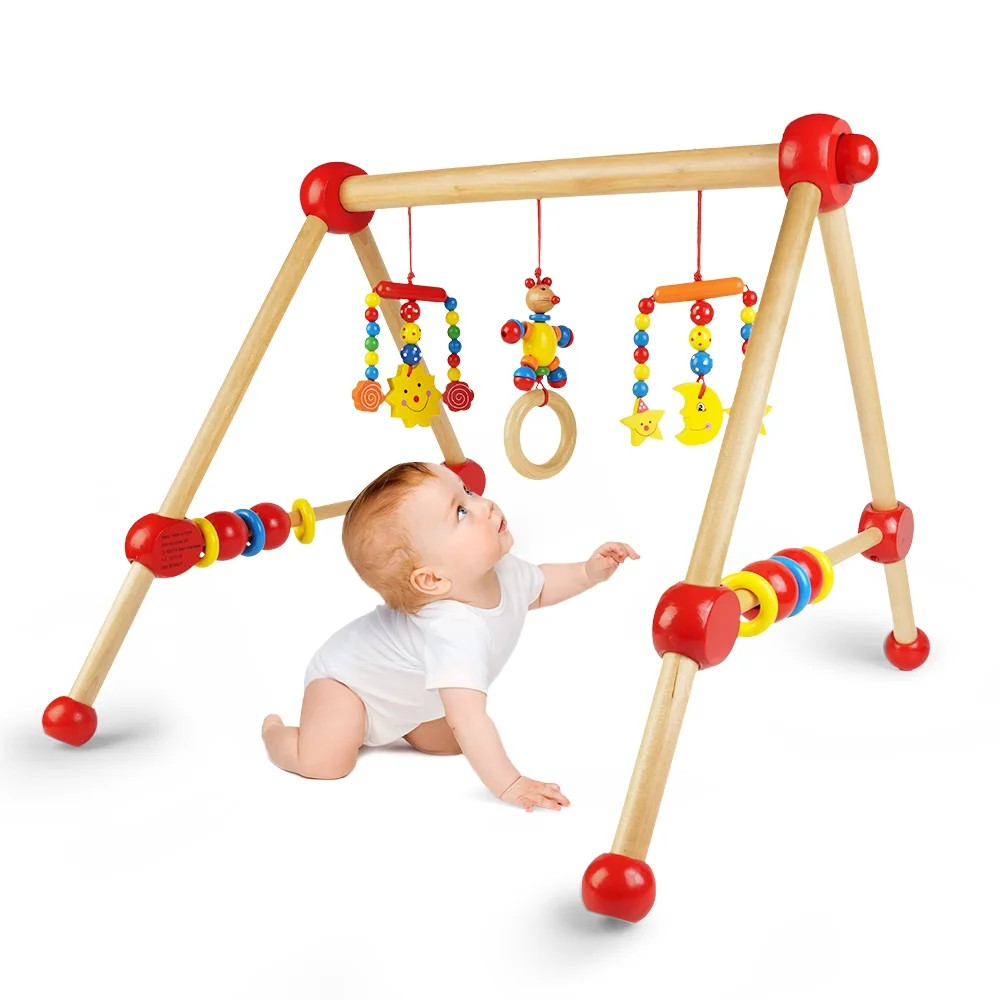 Funsmile Wooden Baby Gym Activity Center Infants Play Gym Hanging Toy Gift for Baby Girl Boy Infa... | Walmart (US)