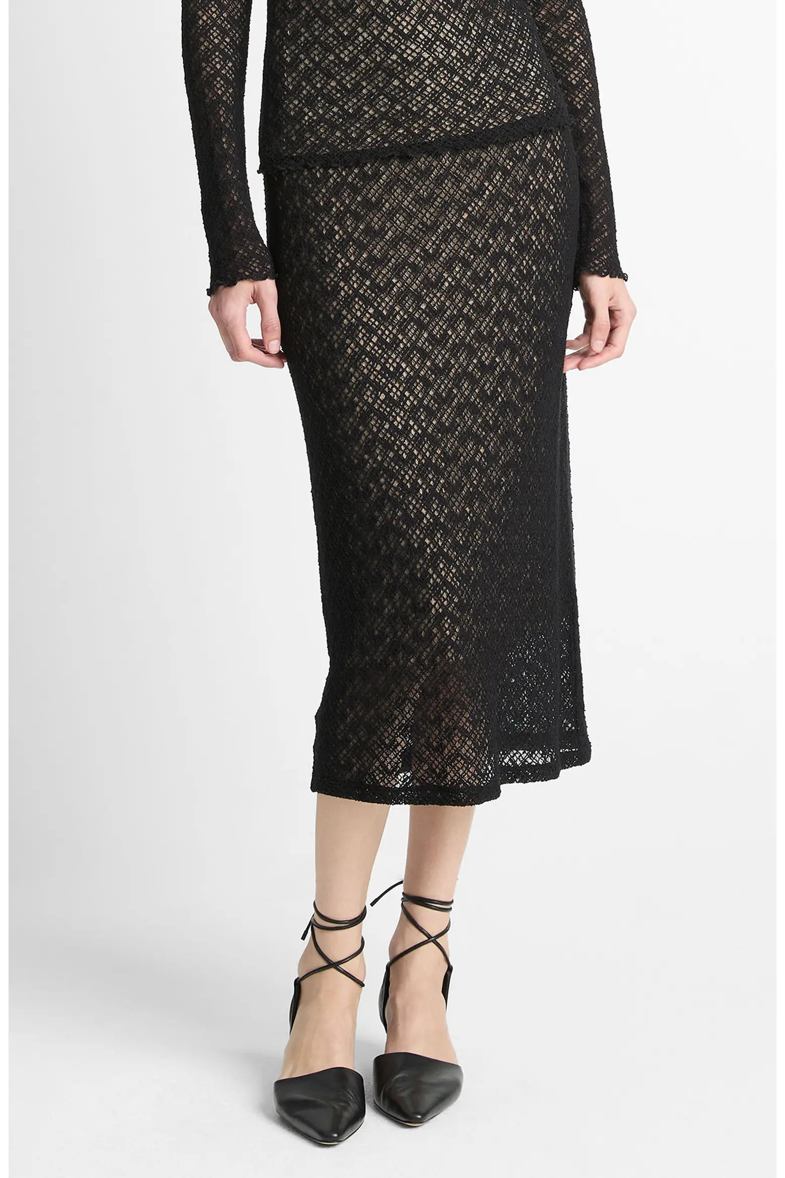 Vince Lace Midi Skirt (Women) | Nordstromrack | Nordstrom Rack