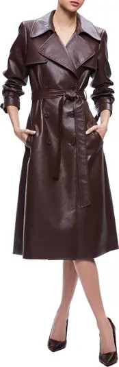 Elicia Faux Leather Trench Coat | Nordstrom