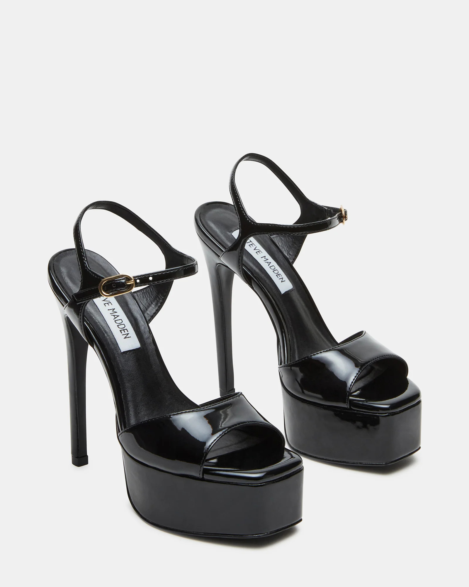 COLOGNE Black Patent Platform Stiletto Women's Heel | Steve Madden (US)