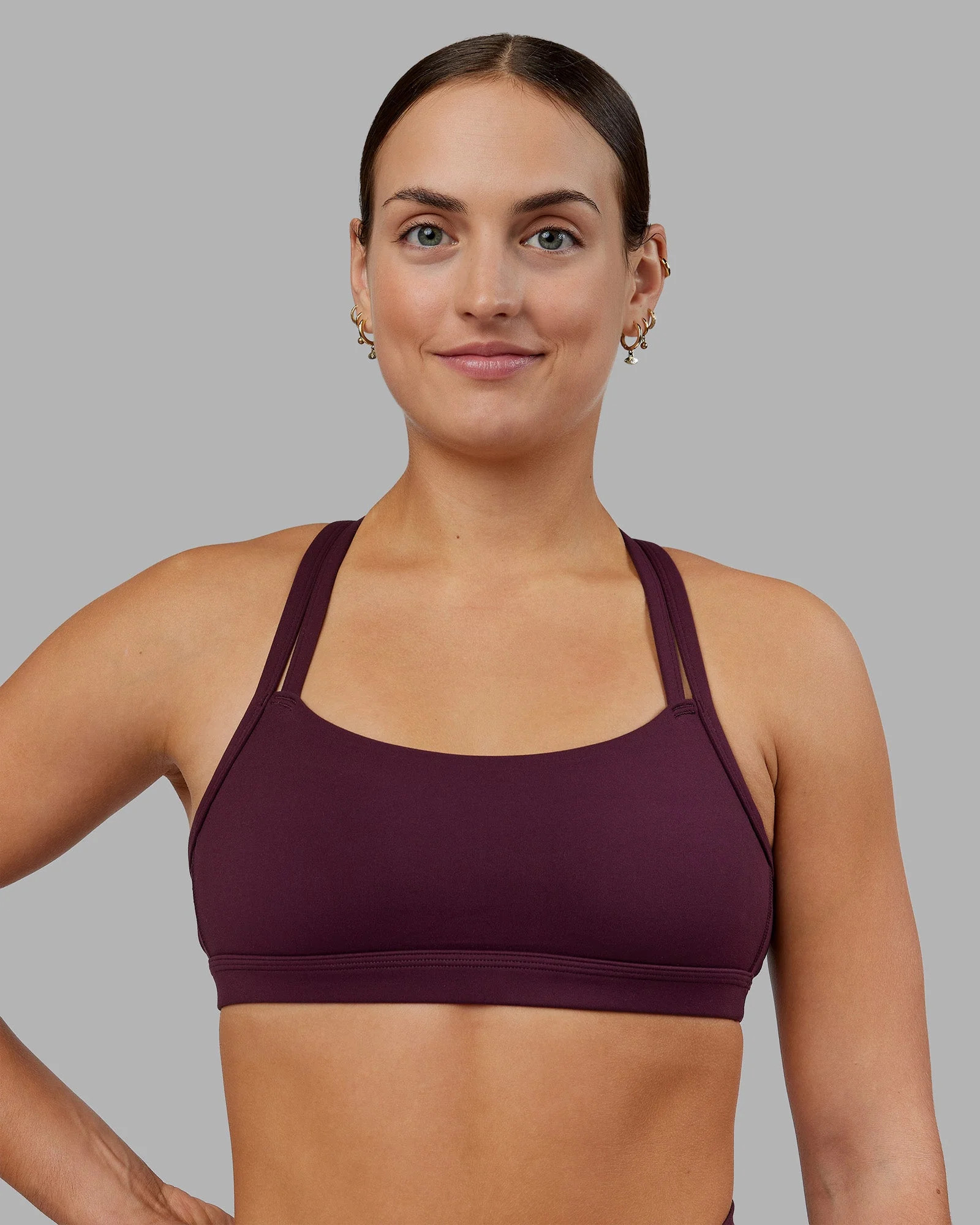 Velocity Sports Bra - Cherry Lacquer | LSKD | LSKD