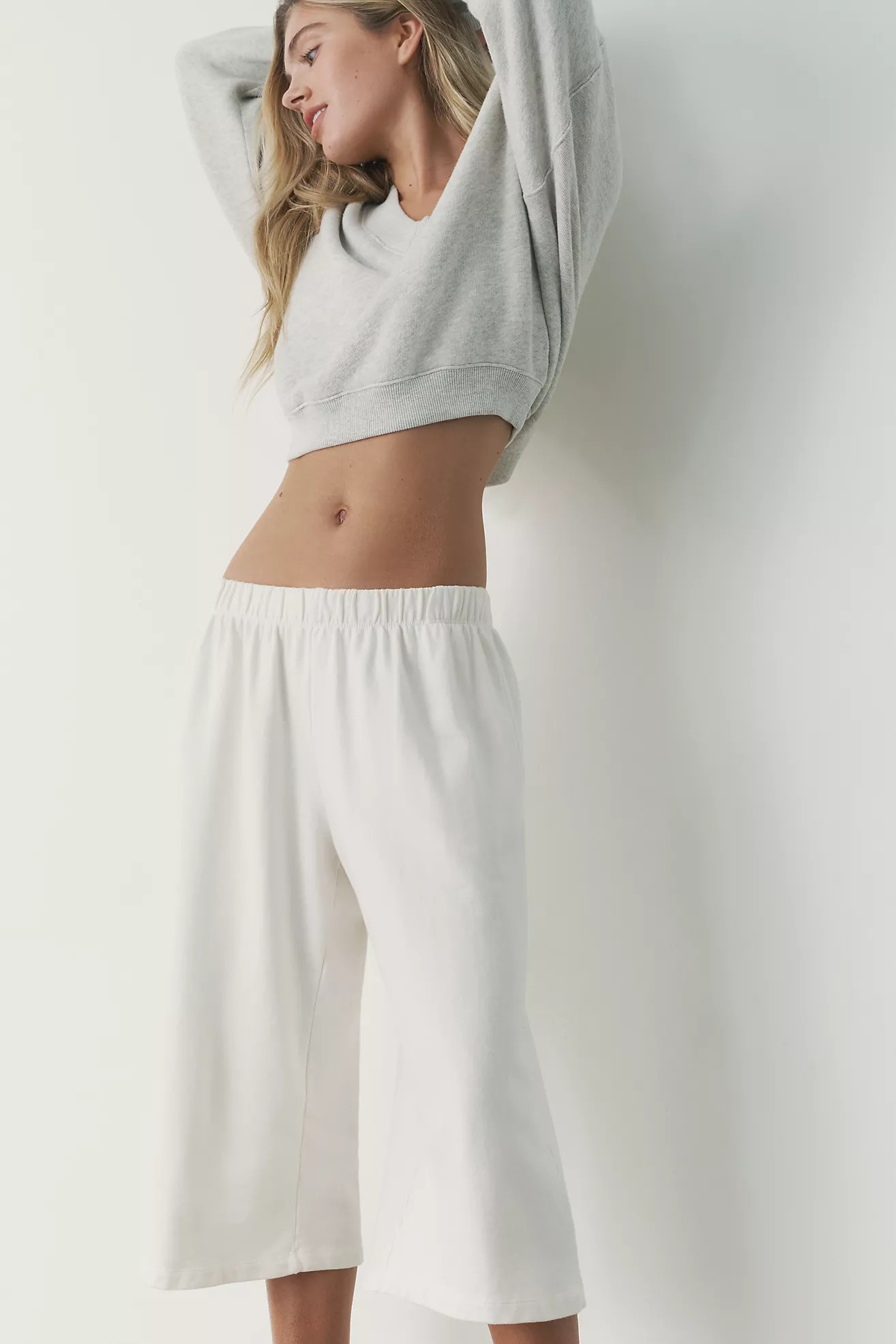 Daily Practice 100% Cotton Knit Long Shorts | Anthropologie (US)