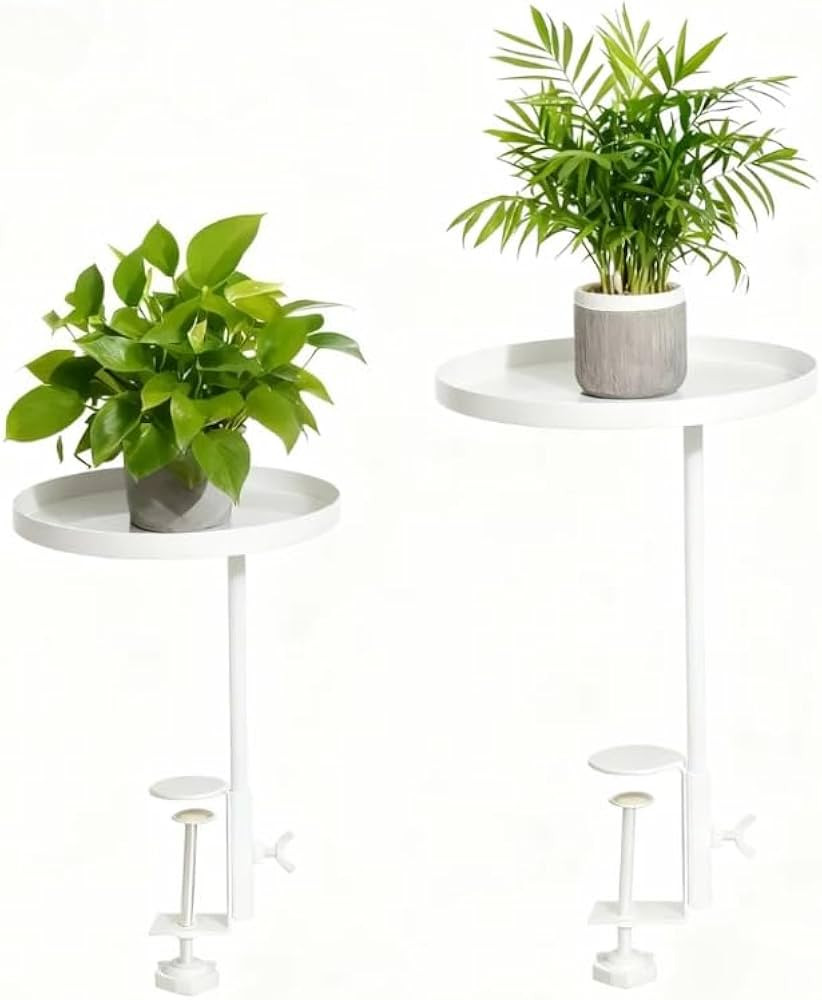 2Pack 8.3inch Adjustable Window Plant Shelves - Metal Clamp-on Windowsill Extension Tray, Floatin... | Amazon (US)
